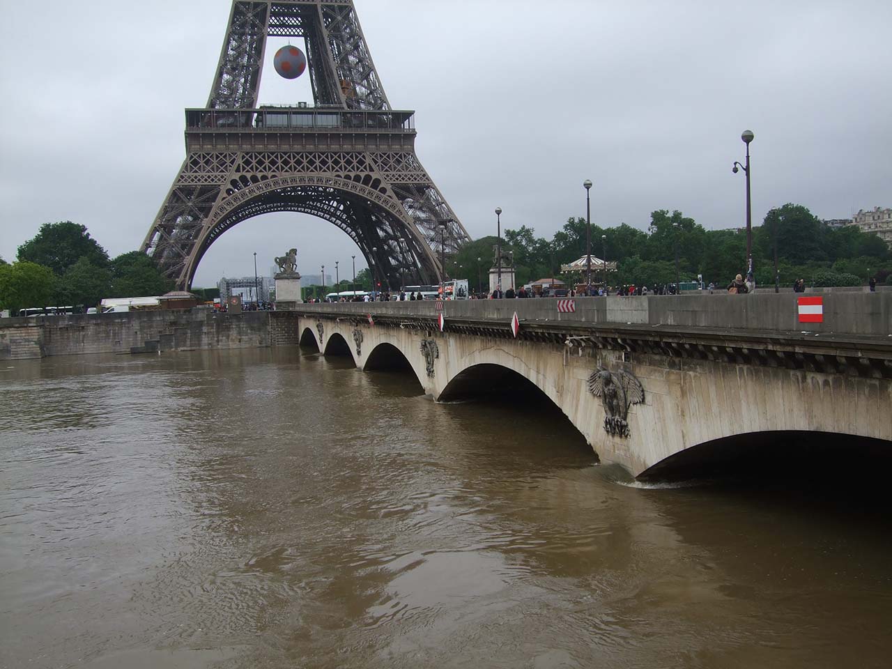Crue de la Seine à Paris, le 4 juin 2016. © Météo-France, Alain Soulan.
